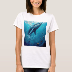 Leviathan's vlucht naar vrijheid - surrealistische t-shirt