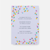 Levider Colorful Confetti Kids Birthday Party Kaart