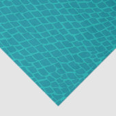 Levige Teal Vis Schubben Zeemeermin Textuur Decoup Tissuepapier (Detail)