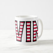 Levin Name Vorname USA styled Tasse Kaffeetasse Koffiemok (Voorkant rechts)