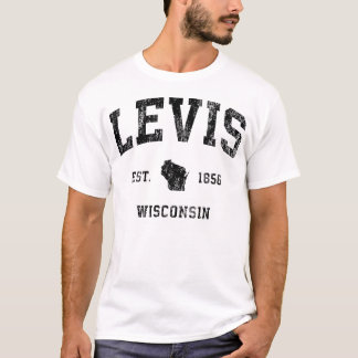 Levis Wisconsin met atletische zwarte sport T-shirt