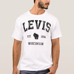 Levis Wisconsin met  atletische zwarte sport T-shirt