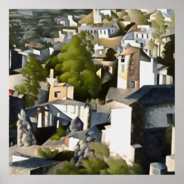 Levissihan Kayakoy Historische Hillside Houses Art Poster