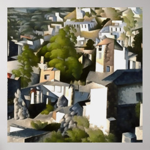 Levissihan Kayakoy Historische Hillside Houses Art Poster
