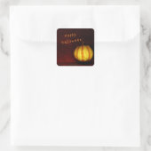 Levitate pomkin - Stilstaand leven Vierkante Sticker (Tas)