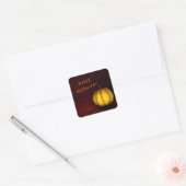 Levitate pomkin - Stilstaand leven Vierkante Sticker (Envelop)