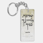 Leviticus 19.18 - Hou van je buurman als jezelf Sleutelhanger (Voorkant Links)