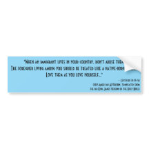 Leviticus 19:33-34 – Behandel immigranten goed