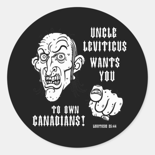 Leviticus 25:44 ronde sticker (Voorkant)