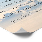 Leviticus 26:6 het Poster van de Schrift (Hoek)