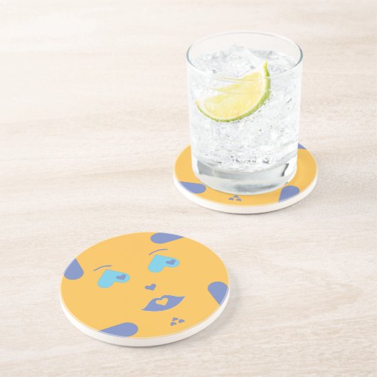 Levli, het Gele Sponap Onderzetter (Zijkant)