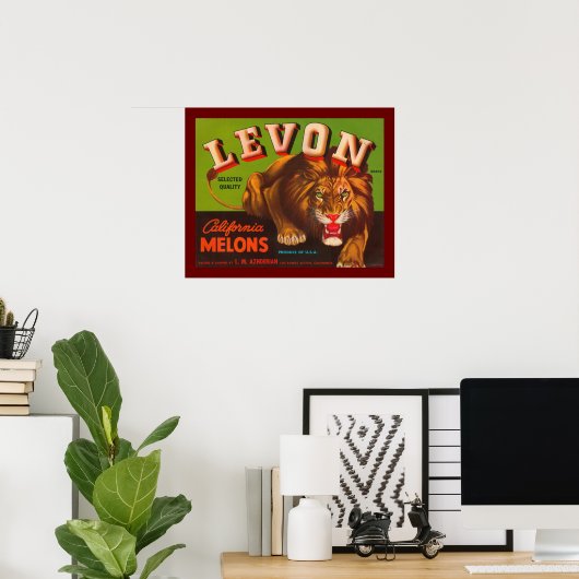 Levon California Melons Poster (Thuiskantoor)