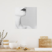 Lèvres noires poster (Keuken)