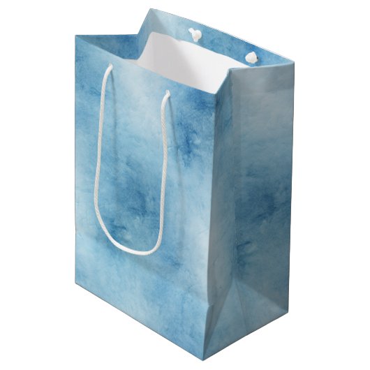 Levrina - Bleached Denim Farbverläufe Mittlere Ges Medium Cadeauzakje (Voorkant Gekanteld)