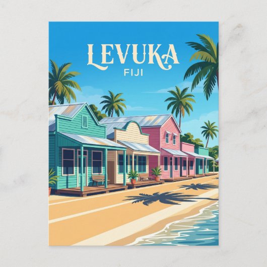 Levuka Historische Havenstad Fiji Briefkaart (Voorkant)
