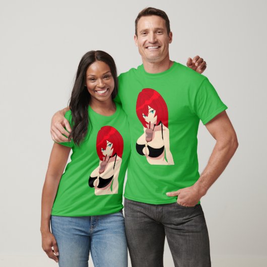 Lewd anime girl funny t-shirt (Unisex)