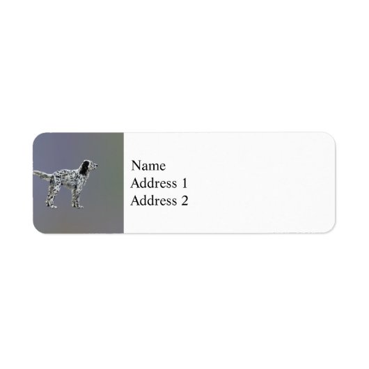 Lewellin Setter Etiket (Voorkant)