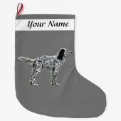 Lewellin Setter Grote Kerstsok (Voorkant)