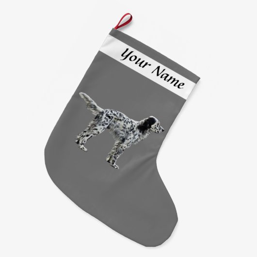 Lewellin Setter Grote Kerstsok (Voorkant (Hangend))