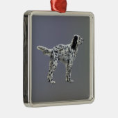 Lewellin Setter Metalen Ornament (Rechts)