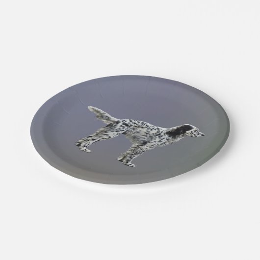 Lewellin Setter Papieren Bordje (Gekanteld)