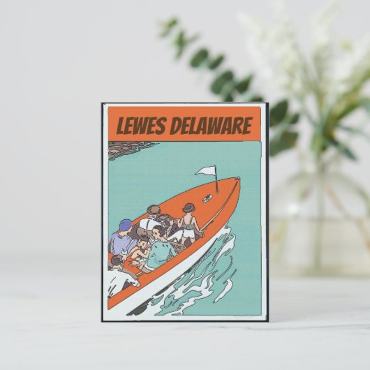 Lewes, DE, Boat Ride, Briefkaart (Staand voorkant)