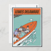 Lewes, DE, Boat Ride,  Briefkaart (Voorkant / Achterkant)