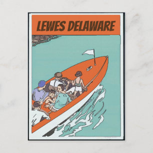 Lewes, DE, Boat Ride,  Briefkaart