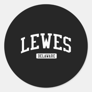 Lewes Delaware De Athletic Sports Ronde Sticker