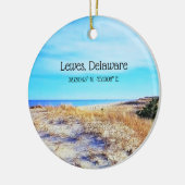 Lewes Delaware met Coordinates Ornament (Links)