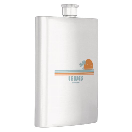 Lewes Delaware Sun Palm Trees Flacon (Rechts)