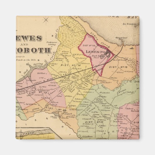 Lewes en Rehoboth Magneet (Voorkant)