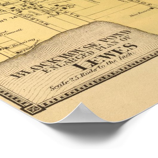 Lewes en Rehoboth Poster (Hoek)