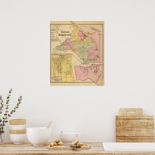 Lewes en Rehoboth Poster (Keuken)