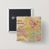 Lewes en Rehoboth Vierkante Button 5,1 Cm (Voorkant /achterkant)