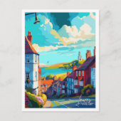 Lewes England Art Vintage Travel Illustratie Briefkaart (Voorkant)