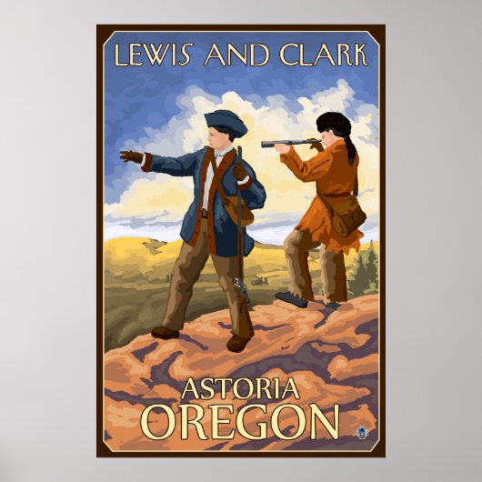Lewis and Clark - Astoria, Oregon Poster (Voorkant)