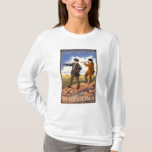 Lewis and Clark - Astoria, Oregon T-shirt (Voorkant)