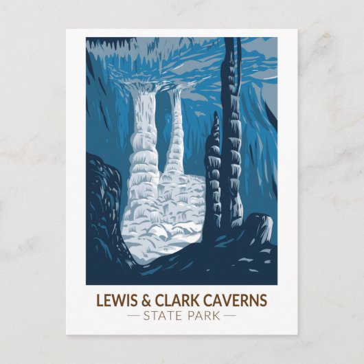 Lewis and Clark Caverns State Park Montana  Briefkaart (Voorkant)