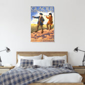 Lewis and Clark - Glacier National Park, MT Canvas Afdruk (Insitu (Slaapkamer))
