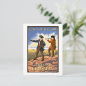 Lewis and Clark - Portland, Oregon Briefkaart (Staand voorkant)