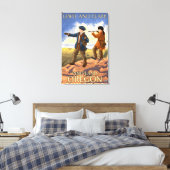Lewis and Clark - Portland, Oregon Canvas Afdruk (Insitu (Slaapkamer))