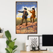 Lewis and Clark - Portland, Oregon Poster (Thuiskantoor)