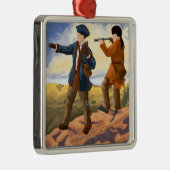 Lewis and Clark - Seaside, Oregon Metalen Ornament (Rechts)