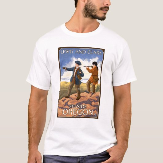 Lewis and Clark - Seaside, Oregon T-shirt (Voorkant)