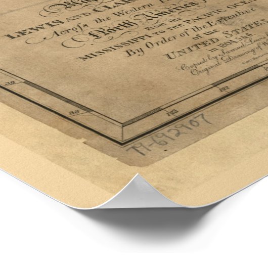 Lewis and Clark Track Map Poster (Hoek)