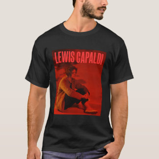 Lewis Capaldi â€"Album Hoesje Rood Tekst T-shirt