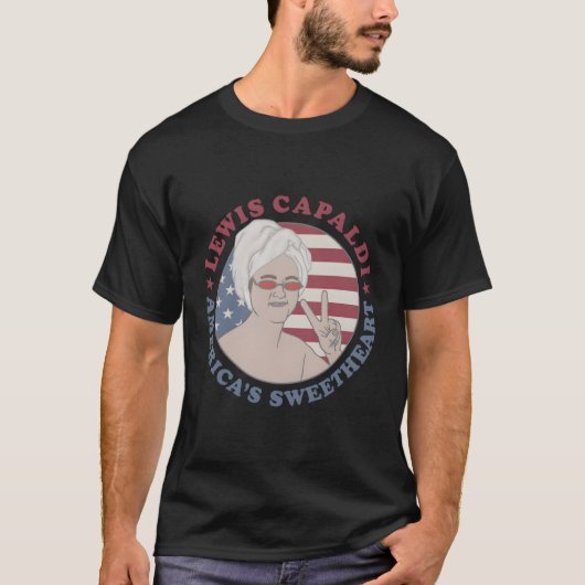 Lewis Capaldi â€"Americas Sweethe T-shirt (Voorkant)