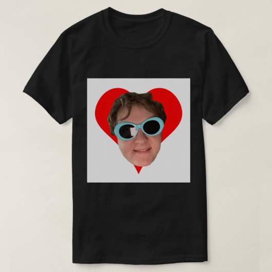 Lewis Capaldi Heart& zonnebrillen Classic T-Sh T-shirt (Design voorkant)
