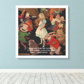 Lewis Carroll & Change of Mind Canvas Print (Insitu (Houten vloer))